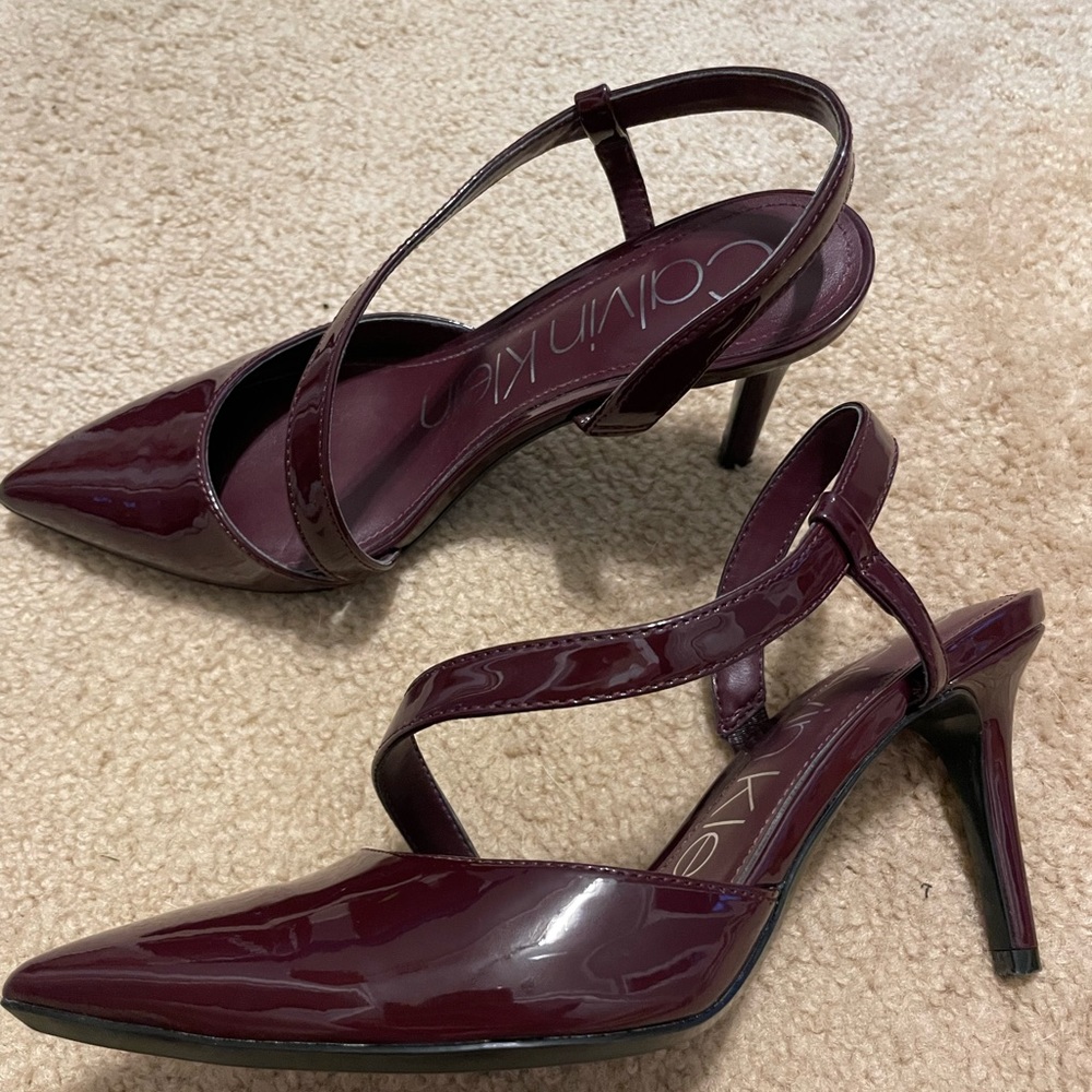 Maroon Calvin Klein heels